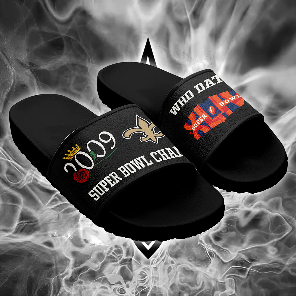 New Orleans Saints Slide Sandals Presents For Football Fans
