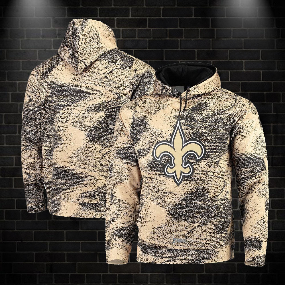 New Orleans Saints Zubaz Static Hoodie NFL Hoodie Football Lovers Gifts