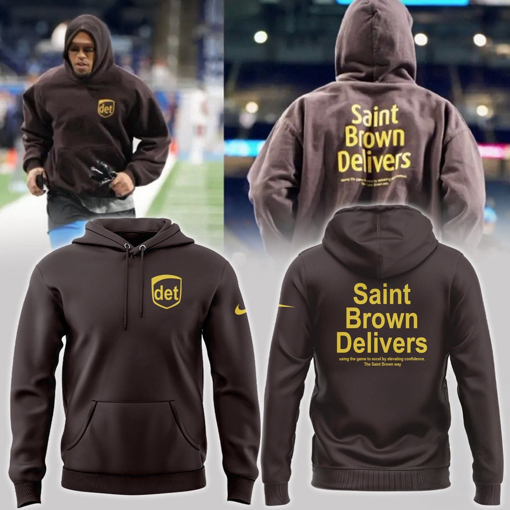 New Saint Brown Delivers Detroit Lions Limited Hoodie Gifts For Fans
