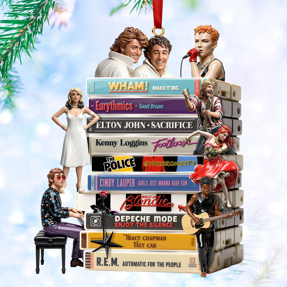 New Wave Geek Acrylic Ornament, Personalized Gift For Gen X and Gen Y - Family Christmas Ornament Gift