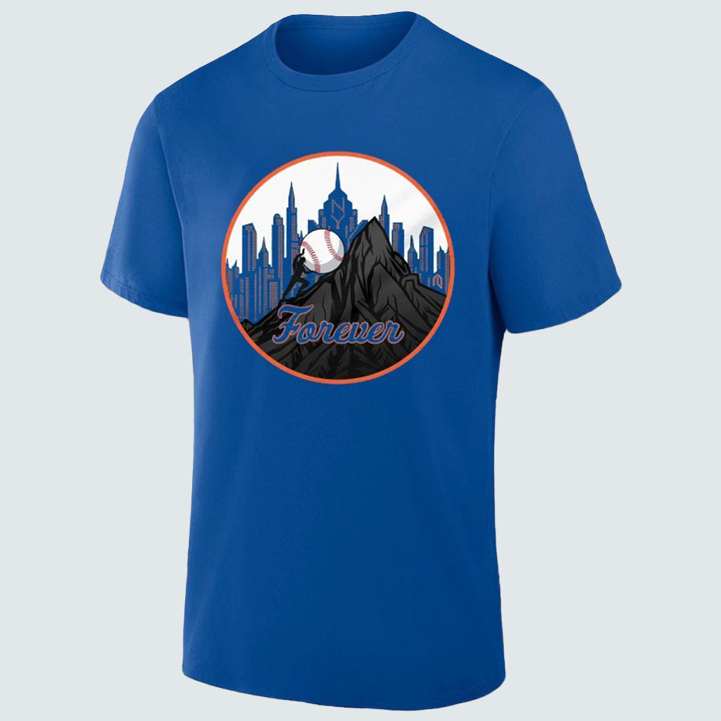 New York Baseball Forever Pushing T-Shirt Mets Merch Best Gifts For Baseball Fans New York Baseball Forever Pushing T-Shirt Mets Merch Best Gifts For Baseball Fans