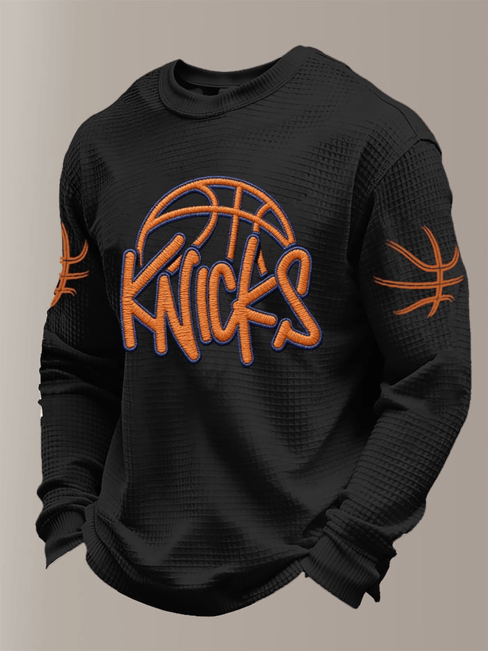 New York Basketball Long Sleeve T-Shirt Knicks Super Bowl Merch Gifts For Game Day Men's