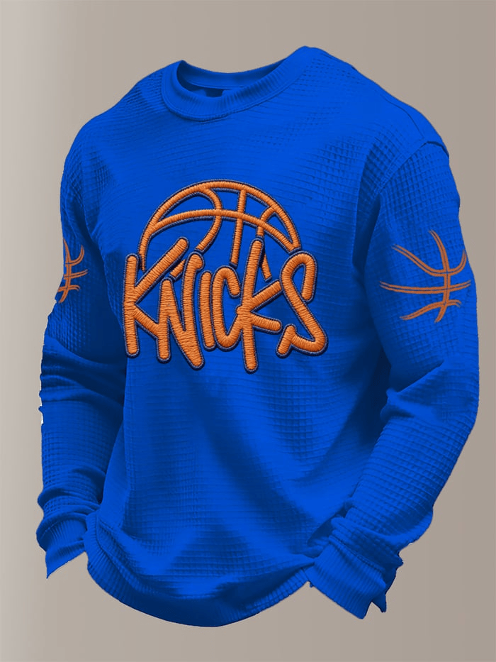New York Basketball Long Sleeve T-Shirt Knicks Super Bowl Merch Gifts For Game Day Men's