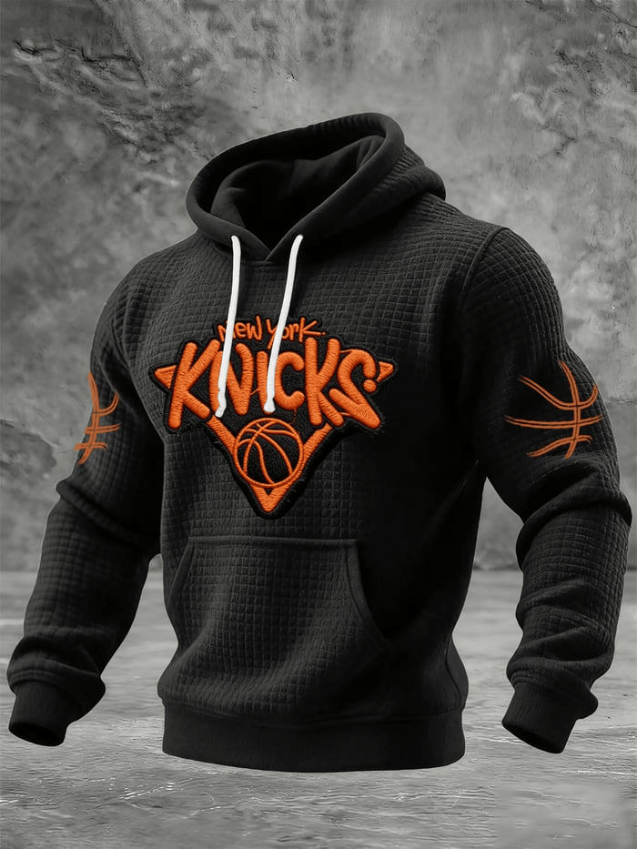New York Basketball NYK Hoodie Knicks Super Bowl Merch Gifts For Game Day Men's