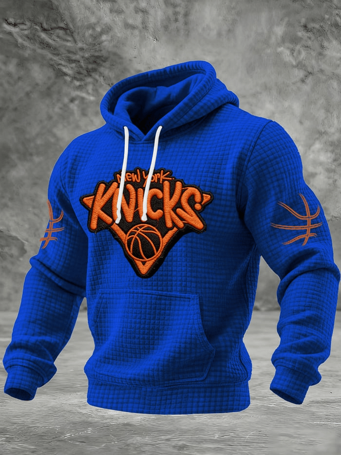 New York Basketball NYK Hoodie Knicks Super Bowl Merch Gifts For Game Day Men's