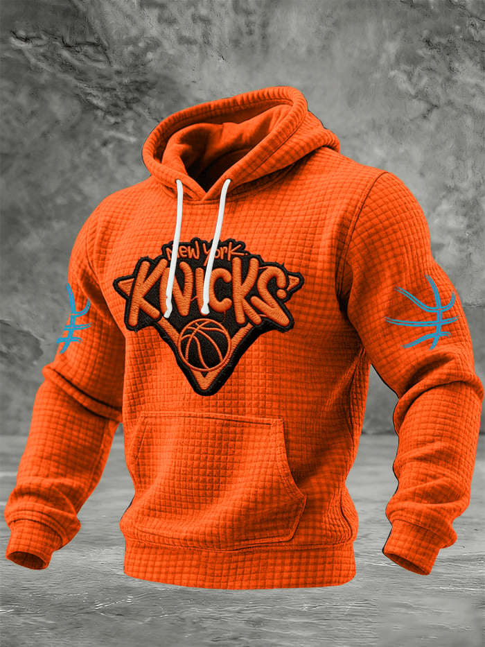 New York Basketball NYK Hoodie Knicks Super Bowl Merch Gifts For Game Day Men's