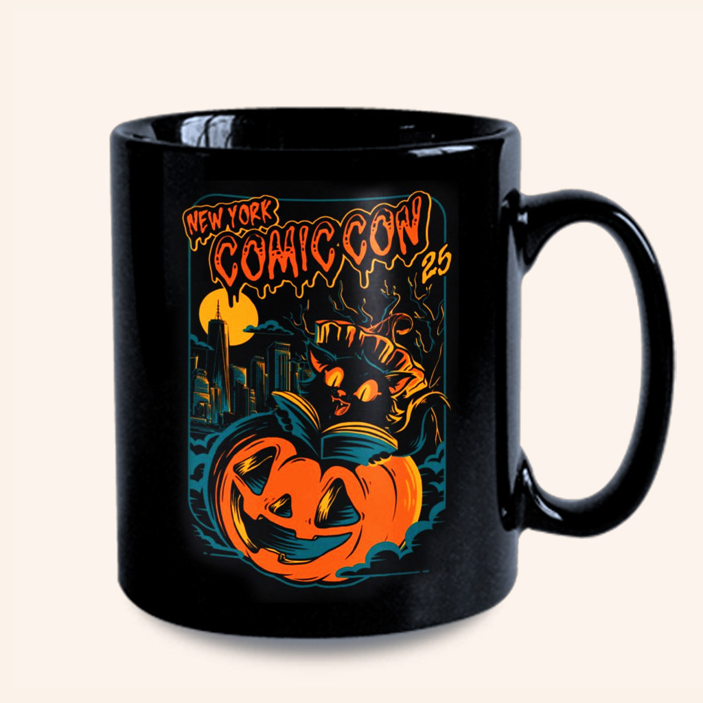 New York Comic Con Merch Halloween Logo Mug Cute Spooky Gifts For Friend New York Comic Con Merch Halloween Logo Mug Cute Spooky Gifts For Friend