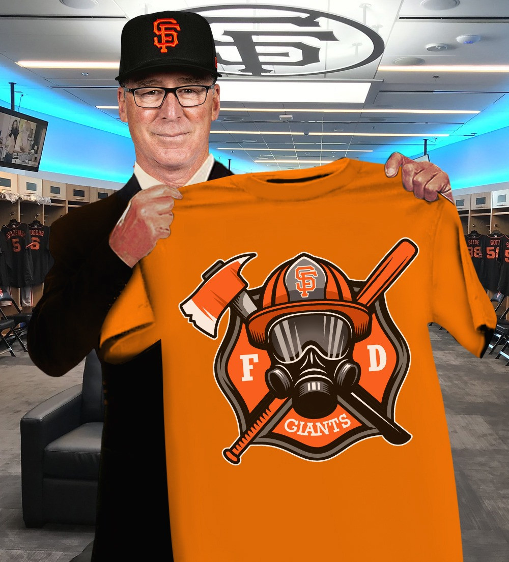 New York Giants Firefighters Fire Dept Shirt Honor Fireman Gifts For Baseball Lovers Fans