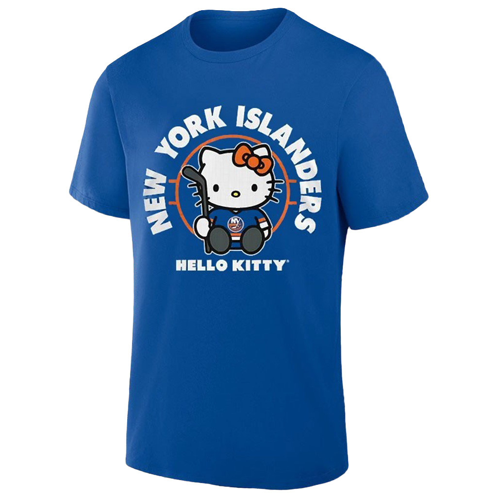 New York Hockey X Hello Kitty T-Shirt Game Day Islanders Apparel Gifts For Hockey Fan