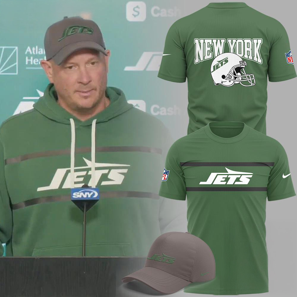 New York Jets NFL 2025 Gang Green Coach Robert Saleh Shirt Gifts For Football Fan