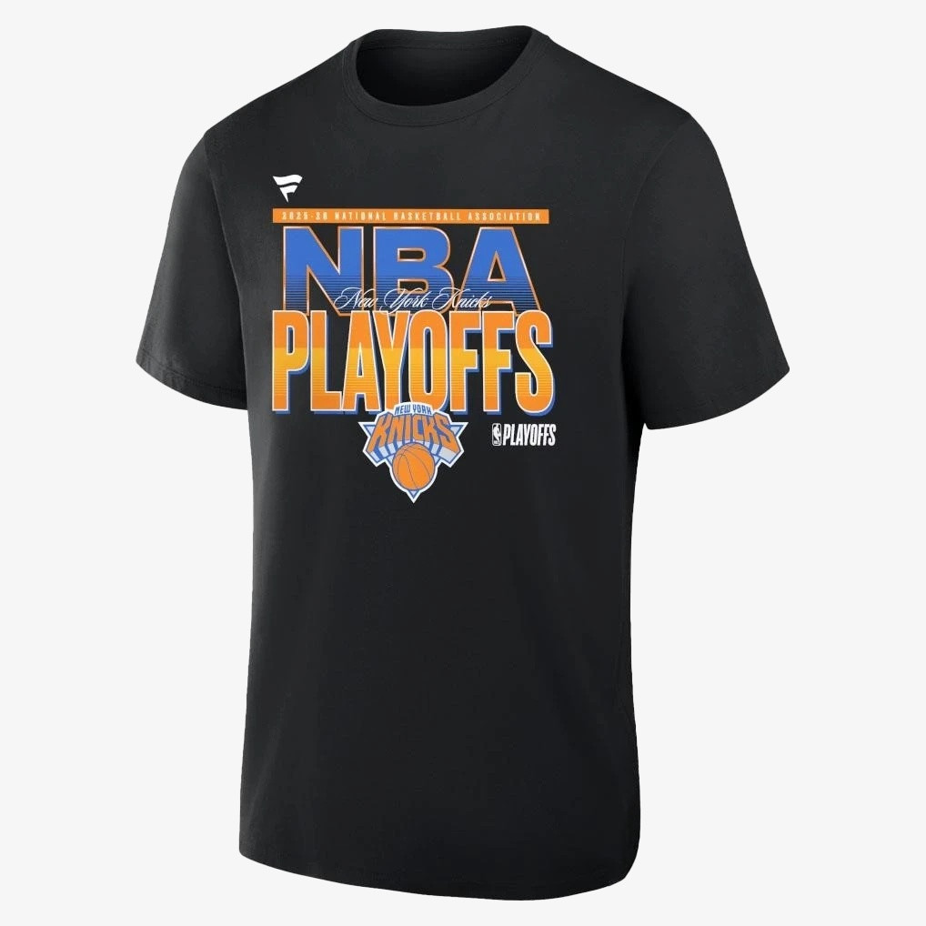New York Knicks 2026 NBA Playoffs T-Shirt Game Day Clothing 2026 NBA Playoffs Gear