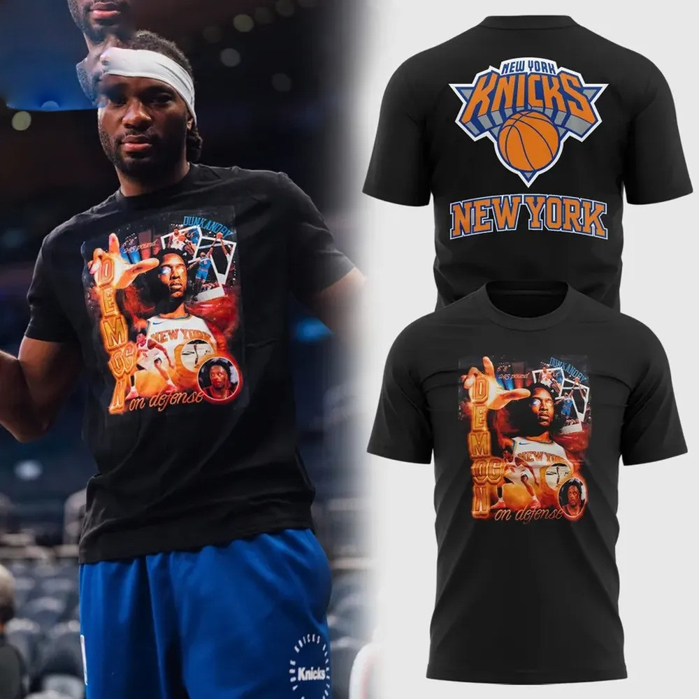 New York Knicks Demon On Defense T-Shirt Gifts For The Basketball Enthusiast
