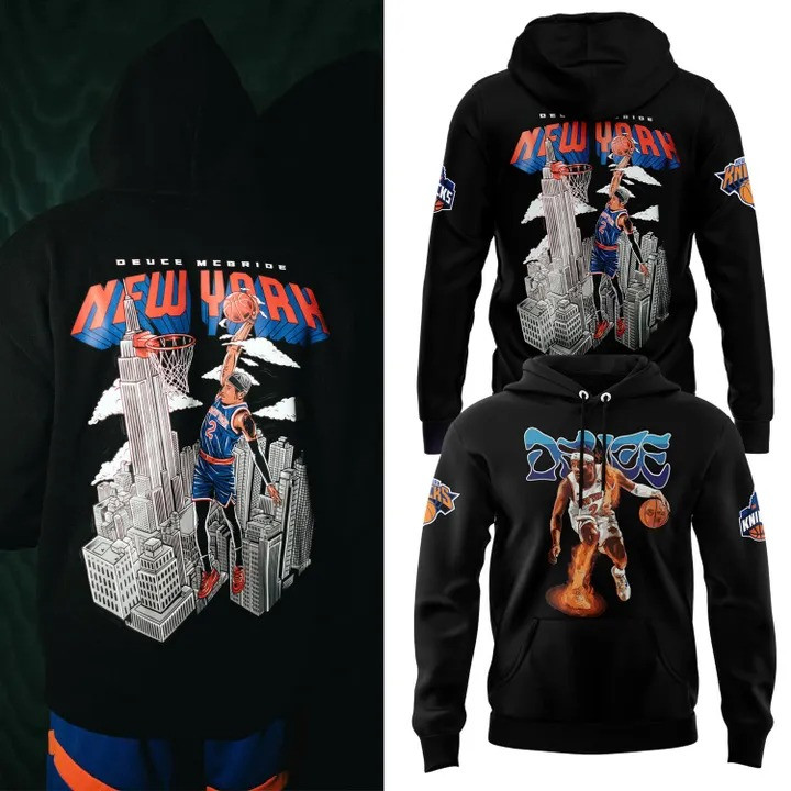 New York Knicks Deuce Mcbride Hoodie Basketball Lovers NY Knicks Fan Merch Apparel Gifts