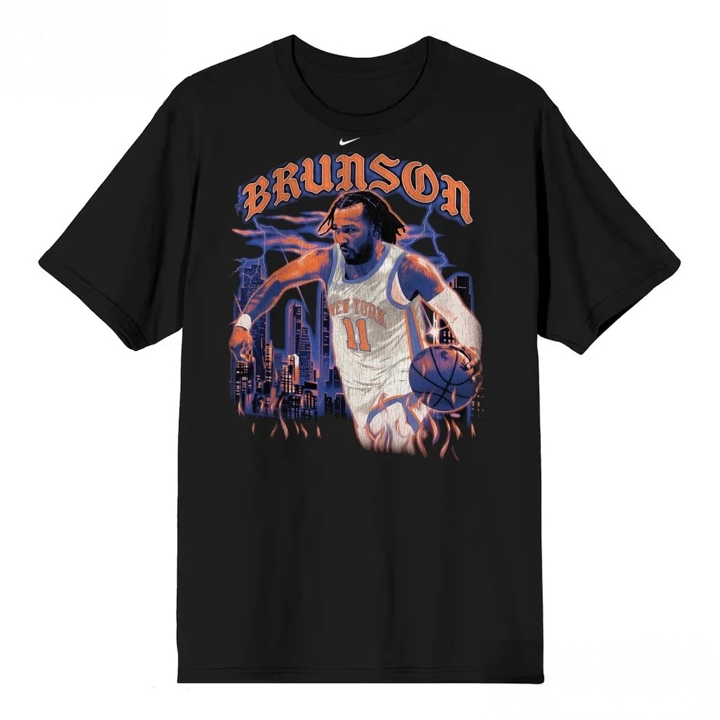 New York Knicks Jalen Brunson City Player T-Shirt Basketball Clothes Unique Gift For Huge Fans
