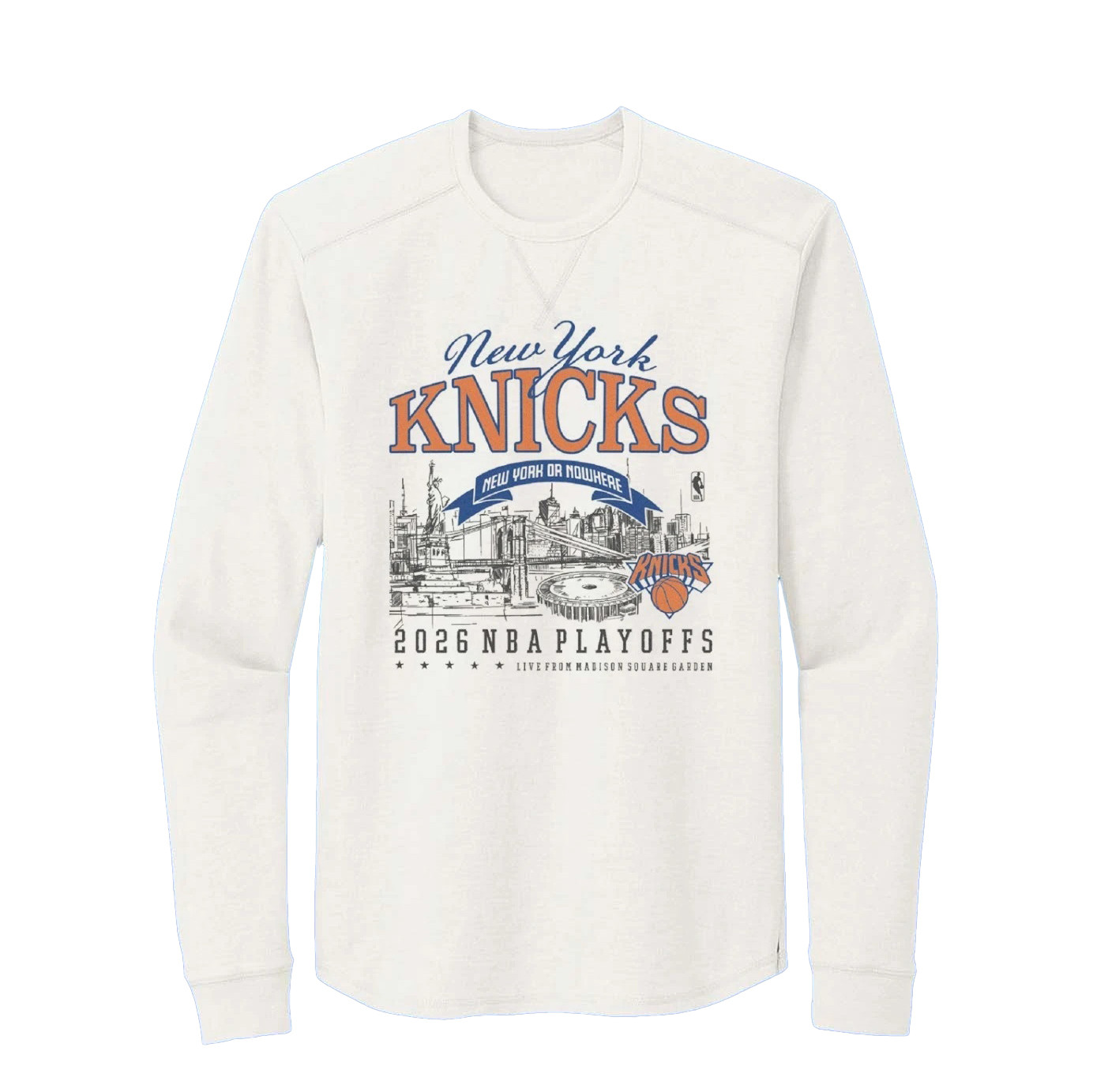 New York Knicks NBA Playoffs 2026 Basketball Long Sleeve Shirt New York Knicks Apparel Fans Gift