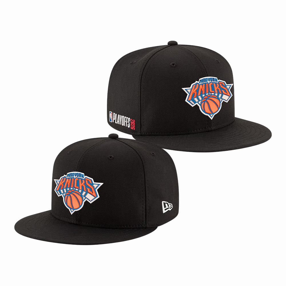 New York Knicks New Era NBA Playoffs 9FIFTY Snapback Hat NY Knicks Merch Gift Idea For Basketball Fans