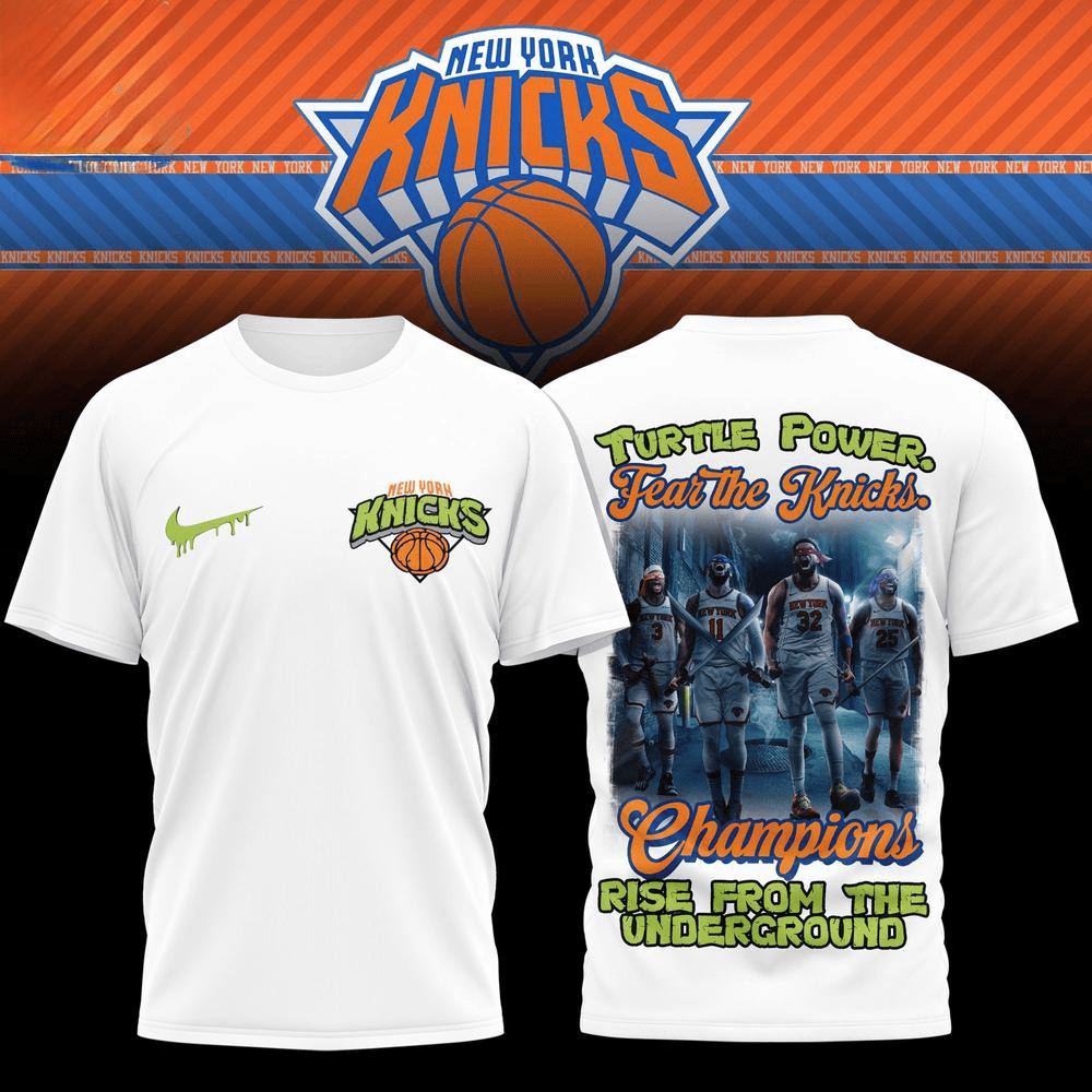 New York Knicks Turtle Power Limited Edition Shirt Gift Ideas For Basketball Lovers