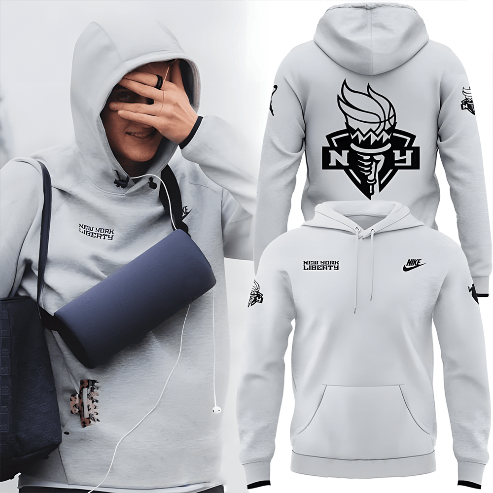 New York Liberty 2025 x Nike Grey Special Hoodie Good Gifts For Basketball Lovers