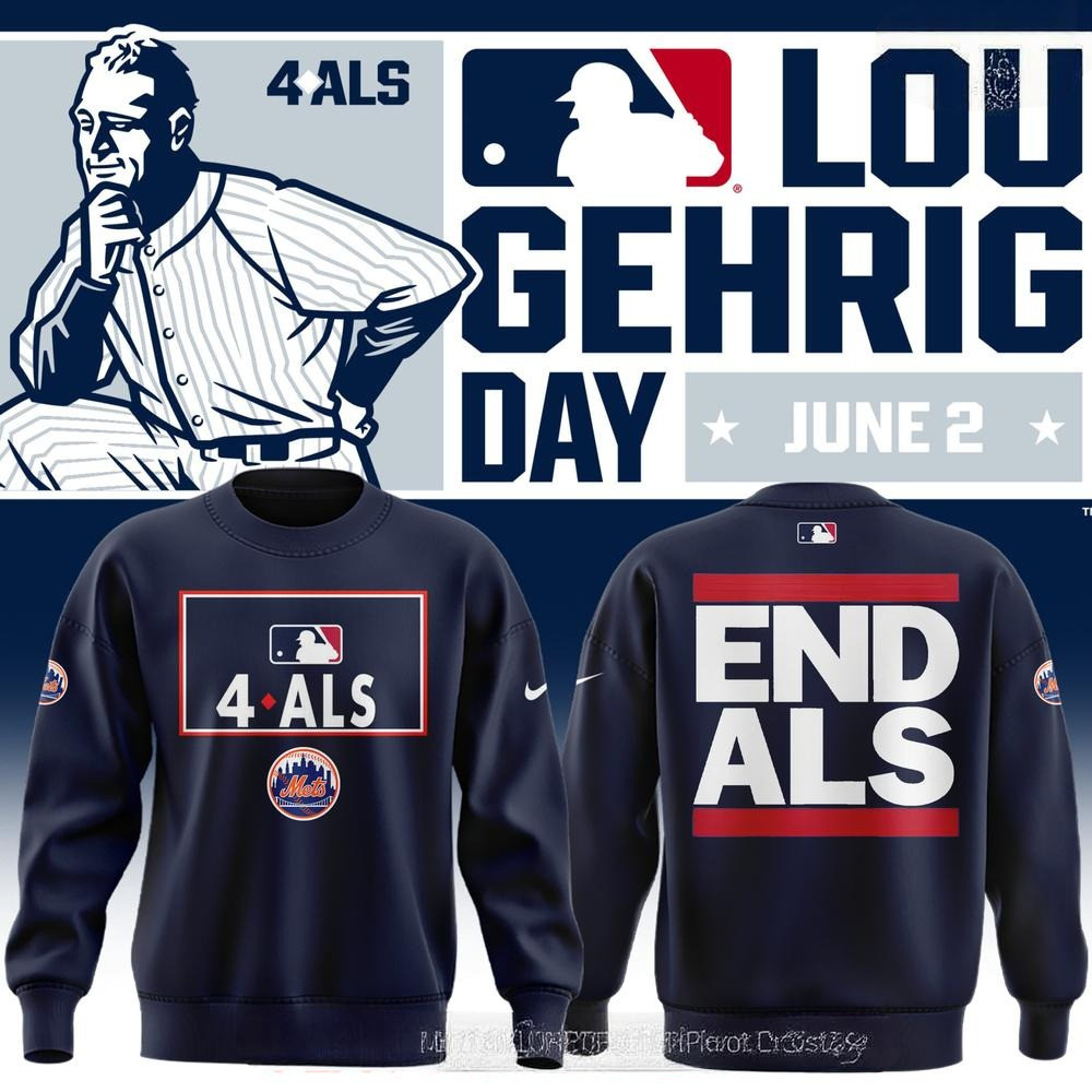 New York Mets Awareness to ALS Limited Edition Sweatshirt Best Gifts For Baseball Lovers