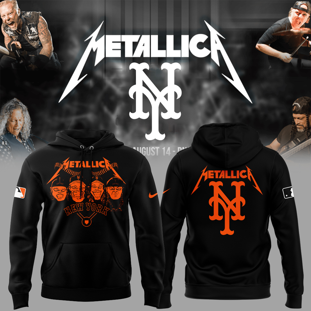 New York Mets Baseball Metallica Night Hoodie Gifts For Baseball Fans