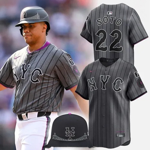New York Mets Grey City Connect Limited Baseball Jersey Gifts For Baseball Fans