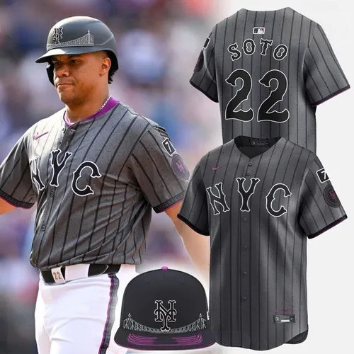 New York Mets Grey City Connect Limited Baseball Jersey Unique Gifts For Baseball Fans