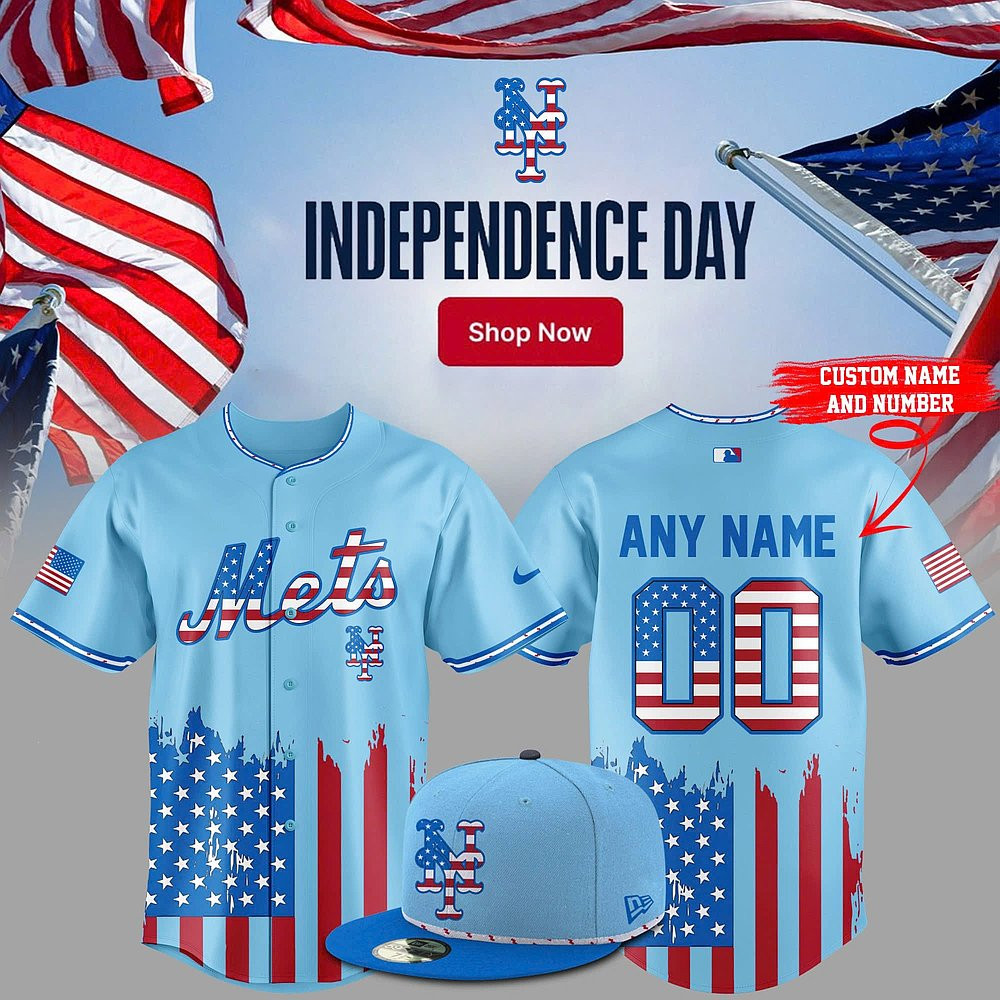 New York Mets Independence Day Baseall Jersey Mets Apparel