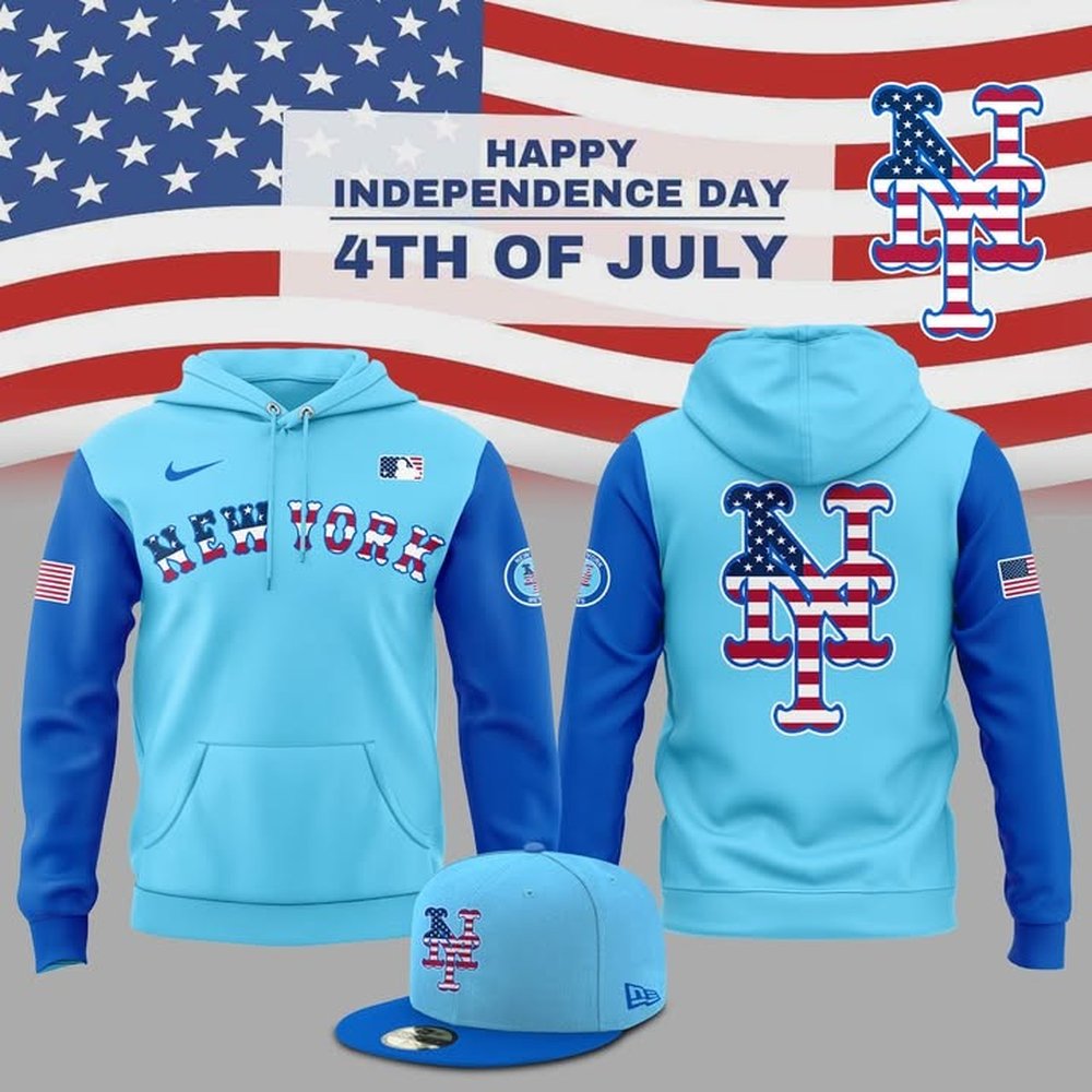 New York Mets Limited Edition Independence Day Hoodie 2025 Mets Merch