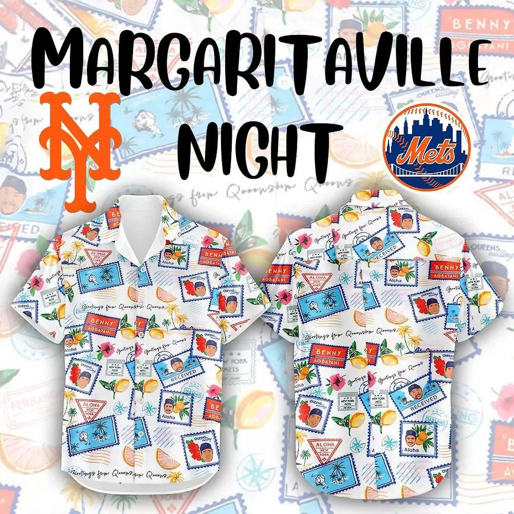 New York Mets Margaritaville Night Limited Edition Hawaiian Shirt Best Gifts For Baseball Fans