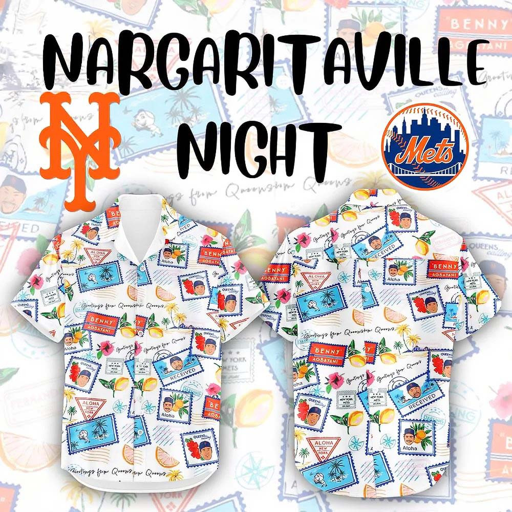 New York Mets Margaritaville Night Limited Edition Hawaiian Shirt Unique Gifts For Baseball Fans