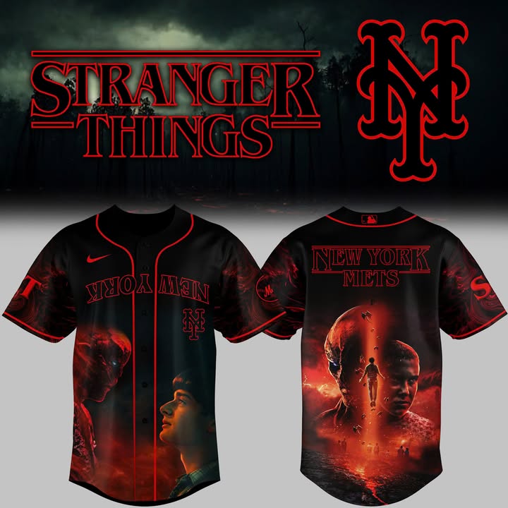 New York Mets Merch Stranger Things Baseball Jersey Mets Merch Baseball Father'S Day Gifts