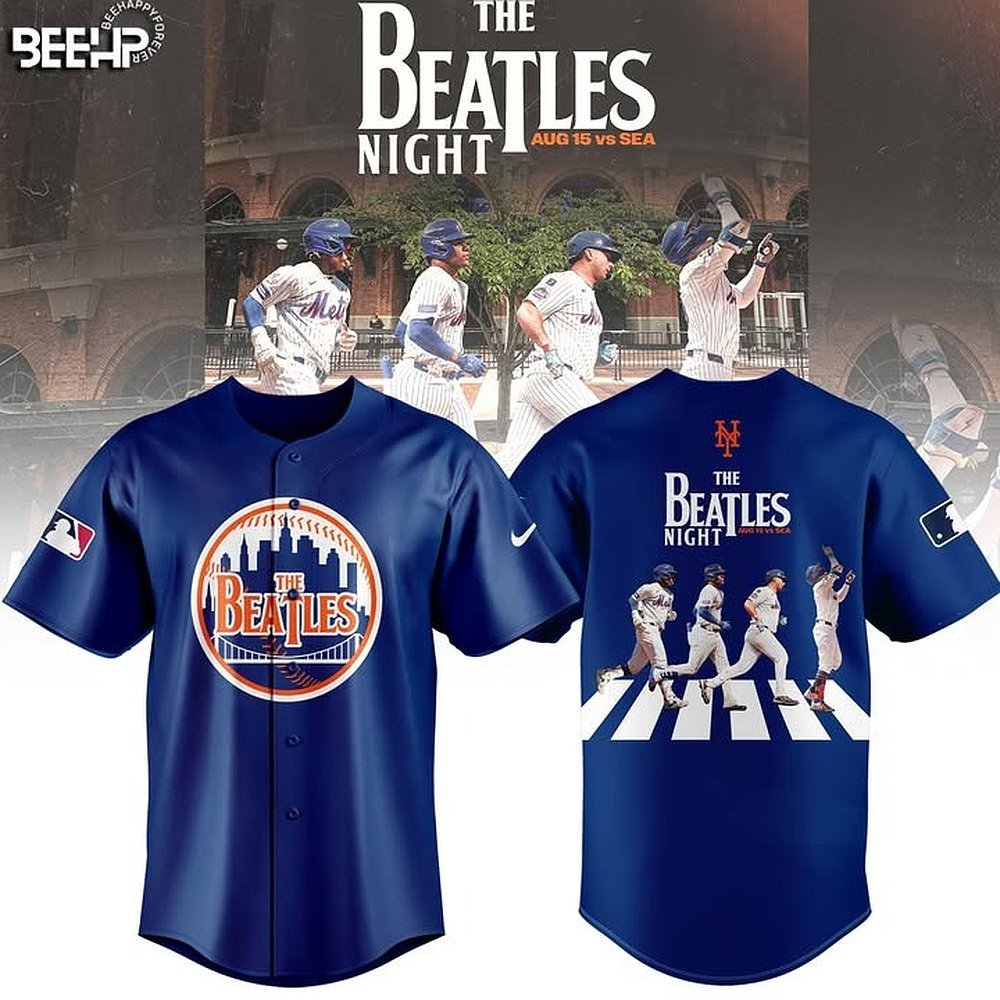 New York Mets MLB x The Beatles Night Limited Jersey