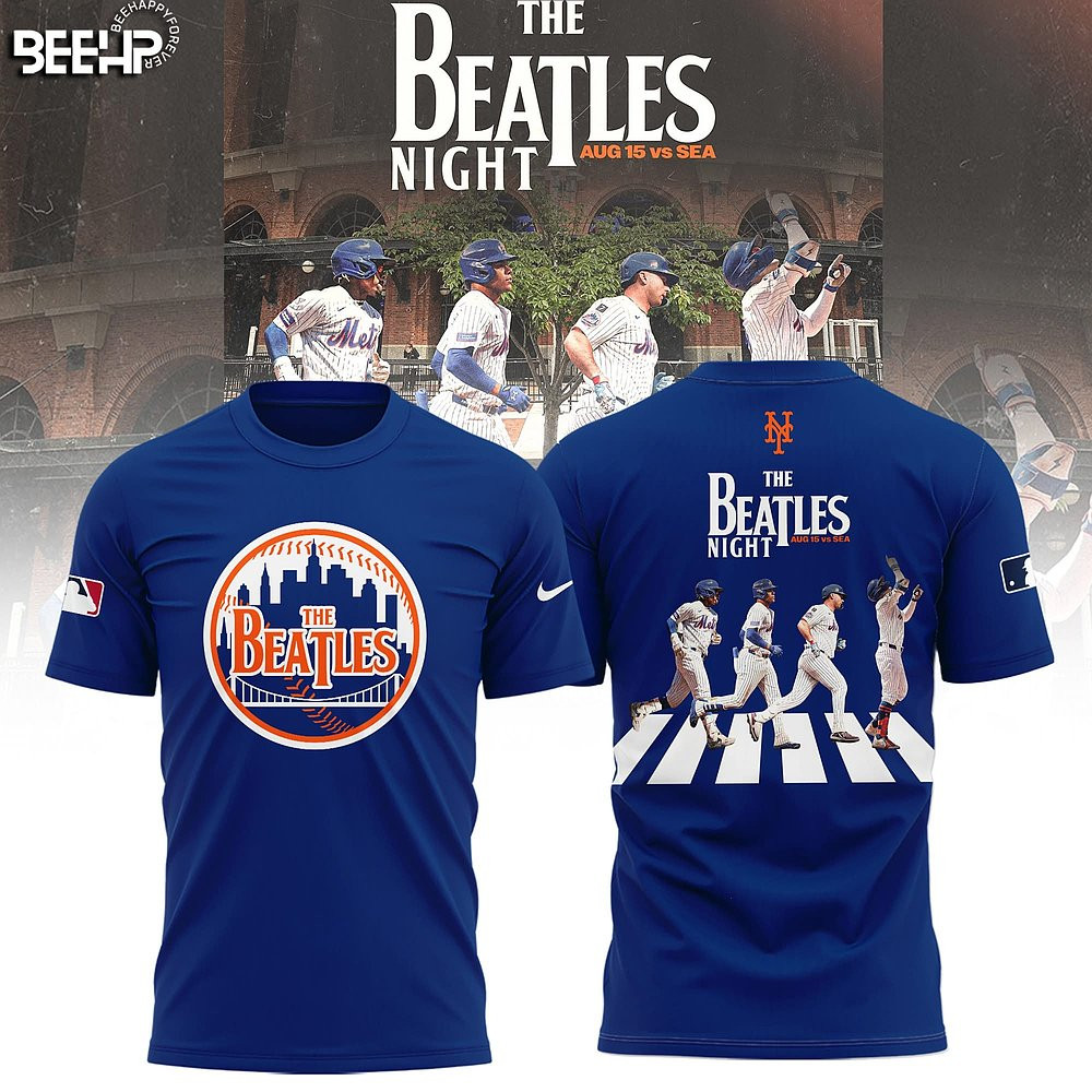 New York Mets MLB x The Beatles Night Limited T-Shirt