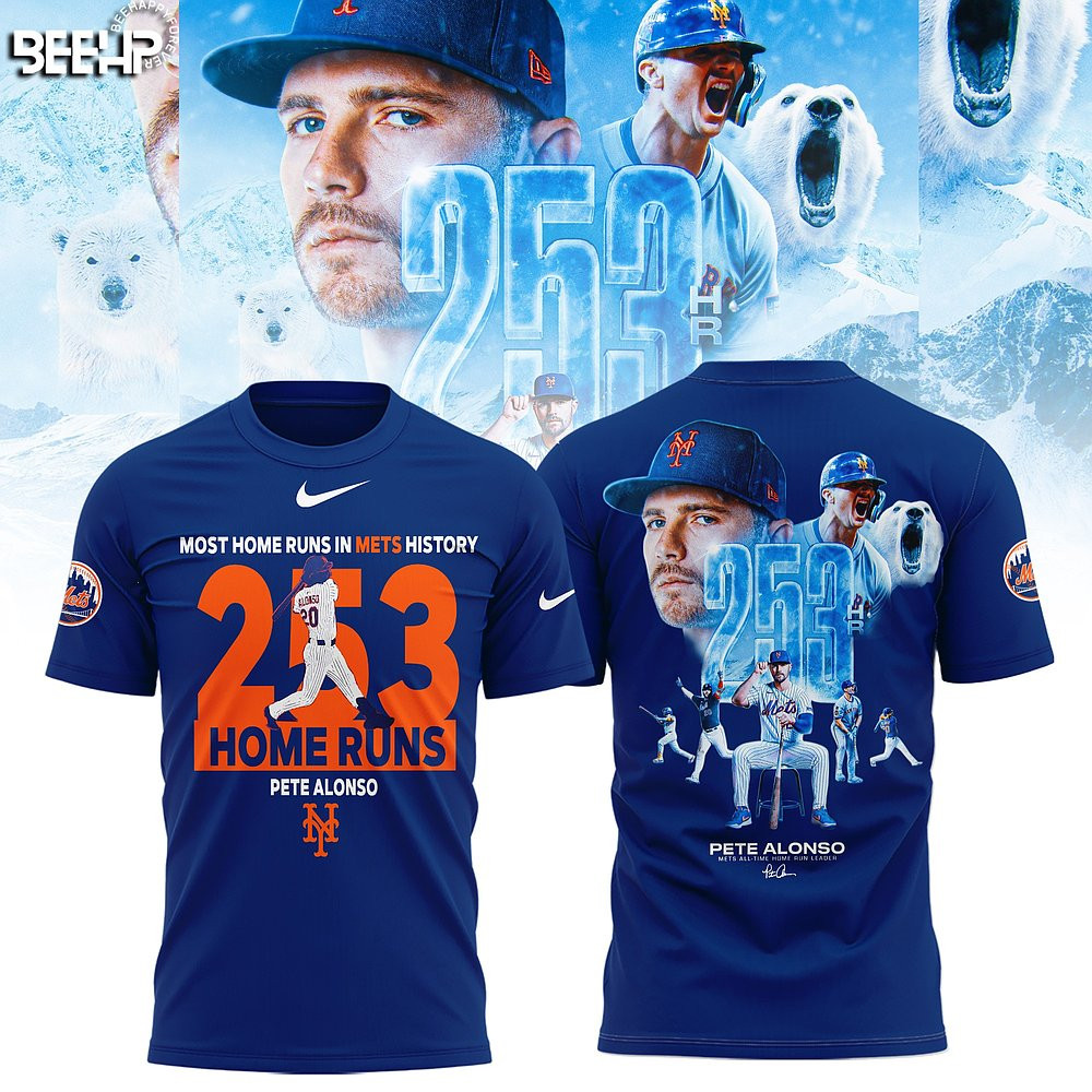 New York Mets Pete Alonso Hits Home Run 253 Limited Edition T-Shirt