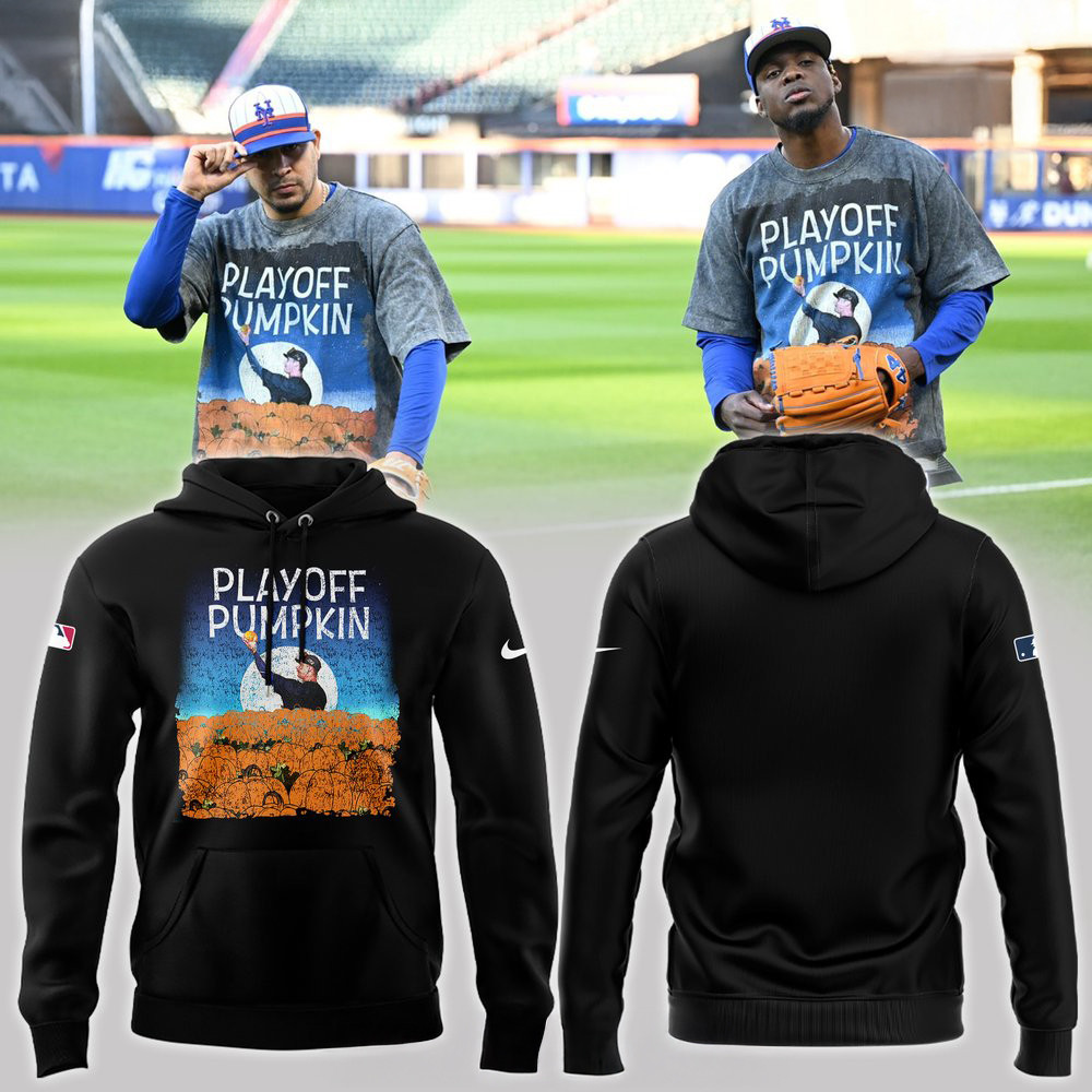 New York Mets Playoff Pumpkin Hoodie Cool Gifts For Baseball Lovers
