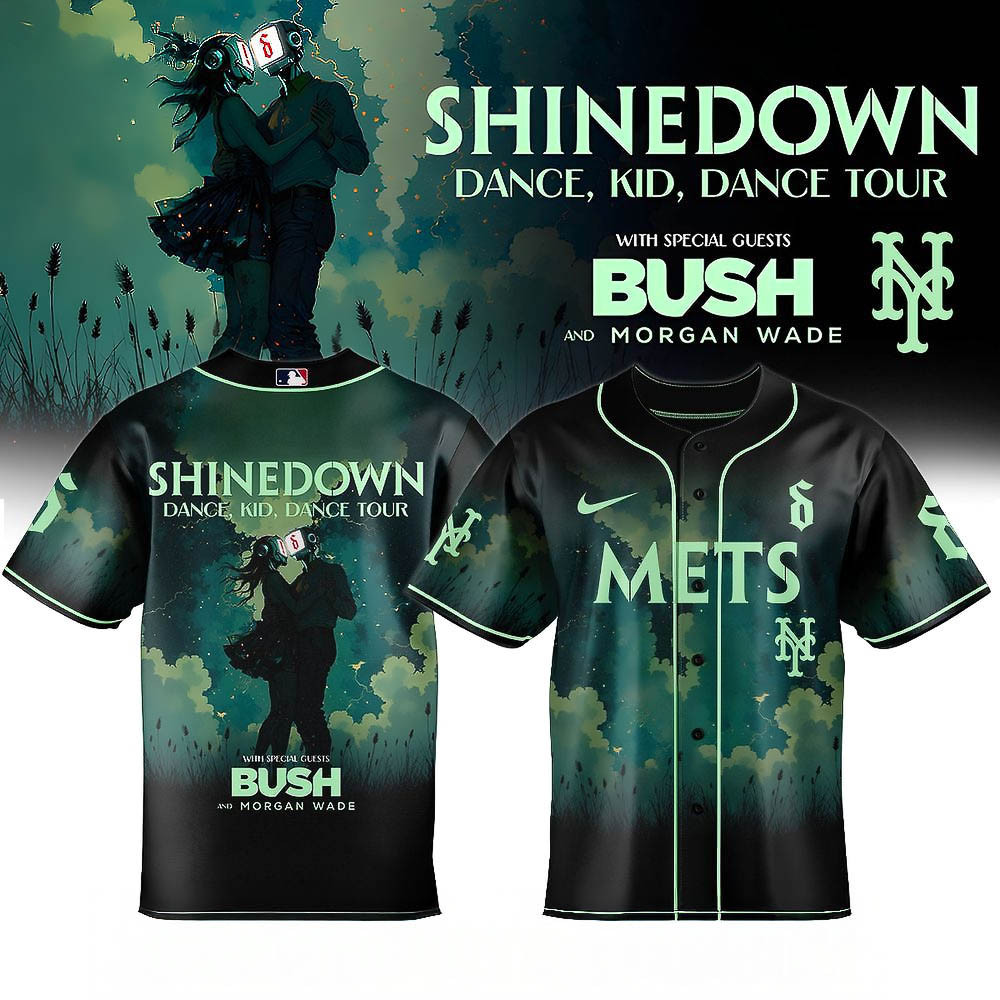 New York Mets Shinedown Dance Kid Dance Tour 2025 Baseball Jersey Best Gift For Baseball Fans