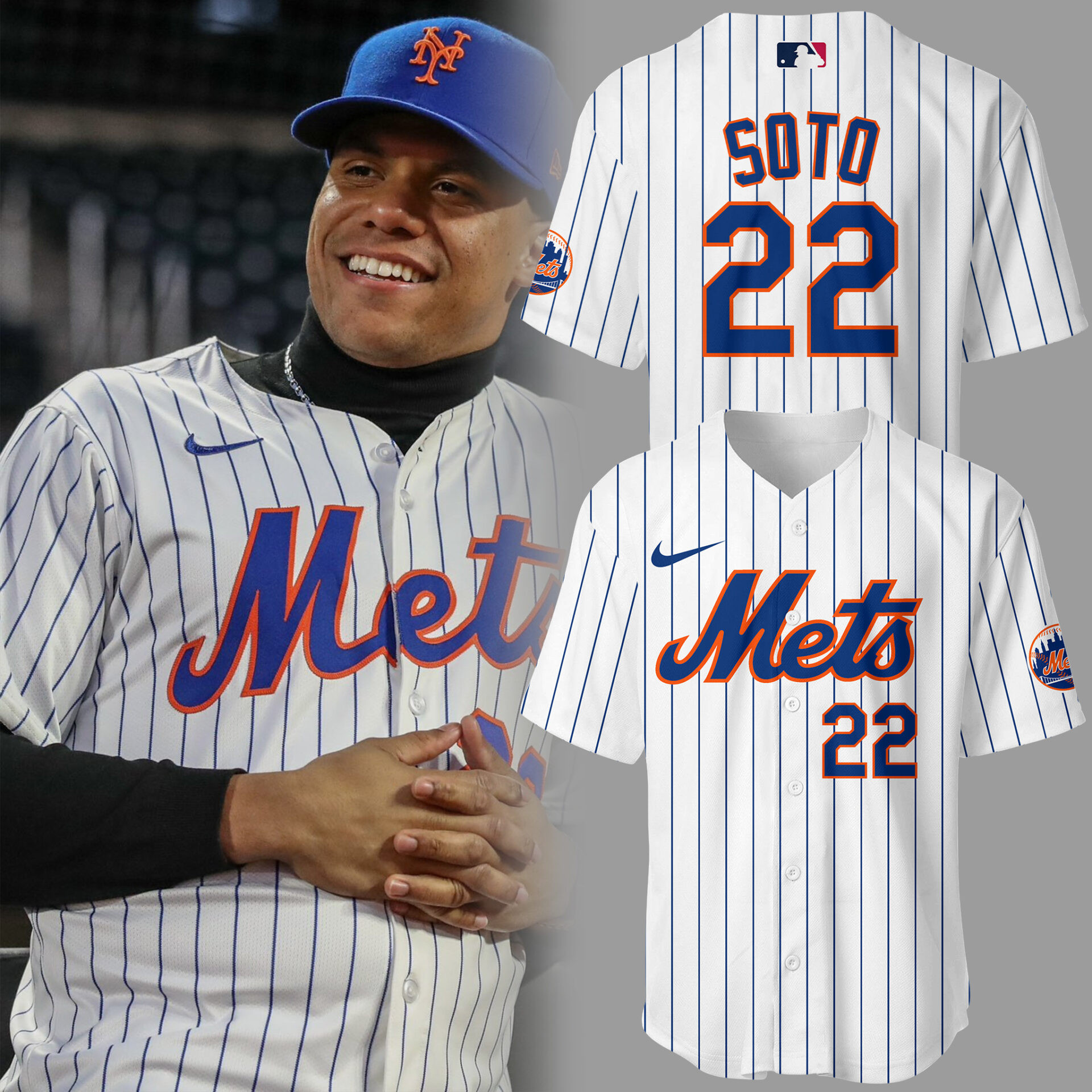 New York Mets Soto Jersey Baseball Coach Gift Ideas