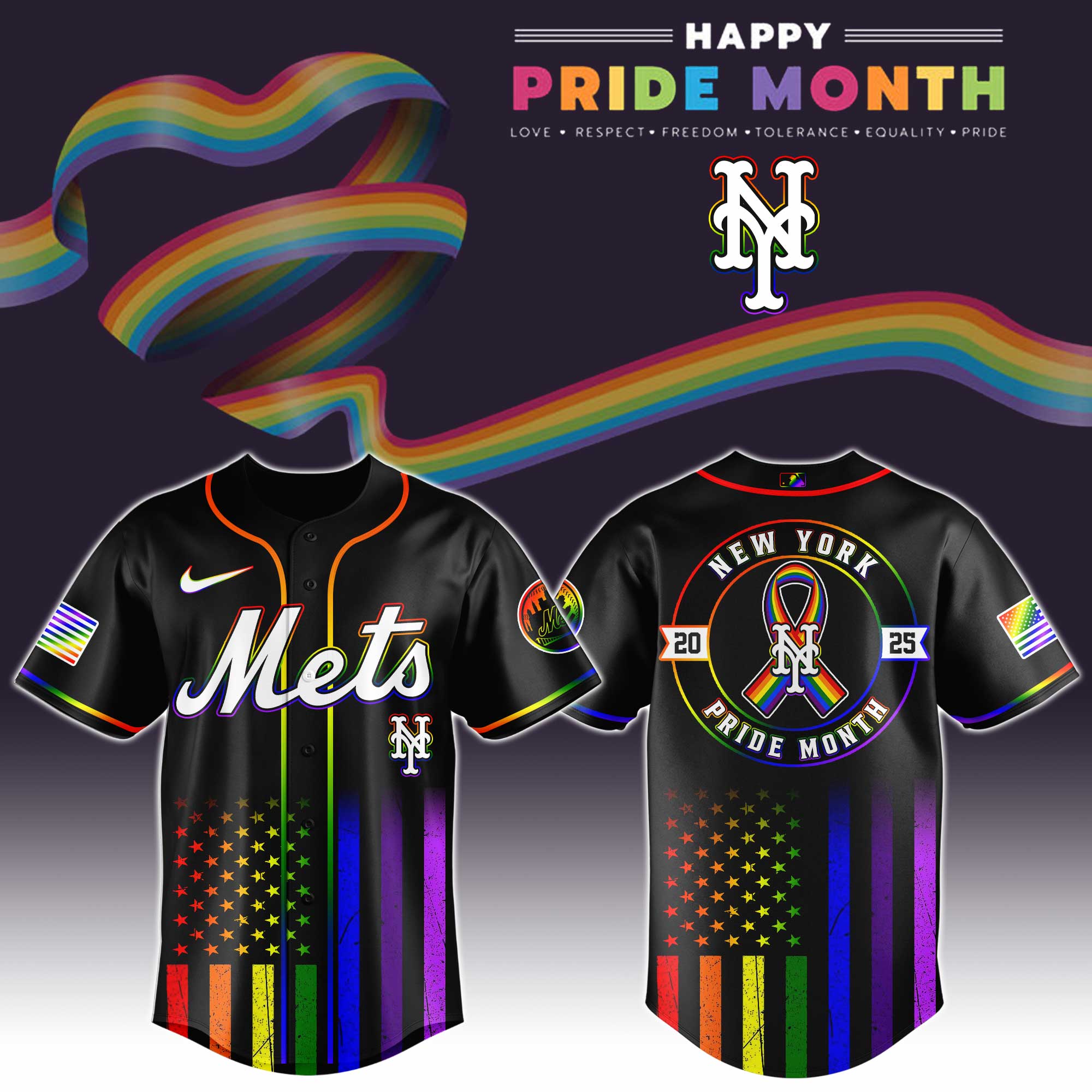 New York Mets Special Pride Month Jersey Gifts For Baseball Players