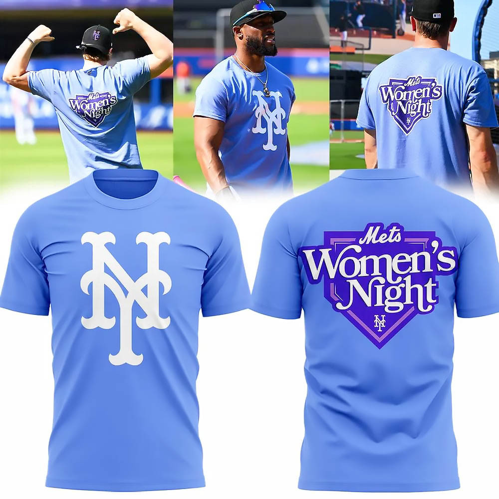 New York Mets Womens Night T-Shirt Baseball Player Gift Ideas