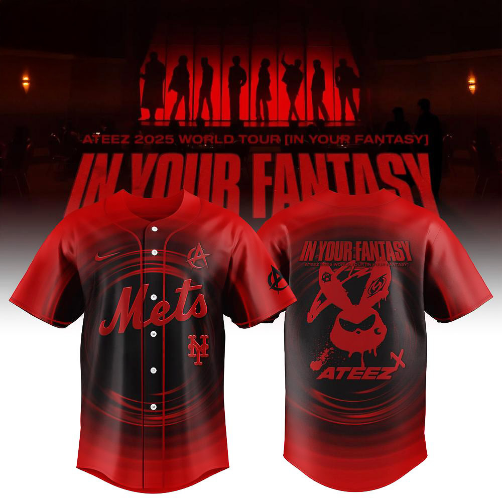 New York Mets X Ateez 2025 World Tour In Your Fantasy Limited Edition Baseball Jersey