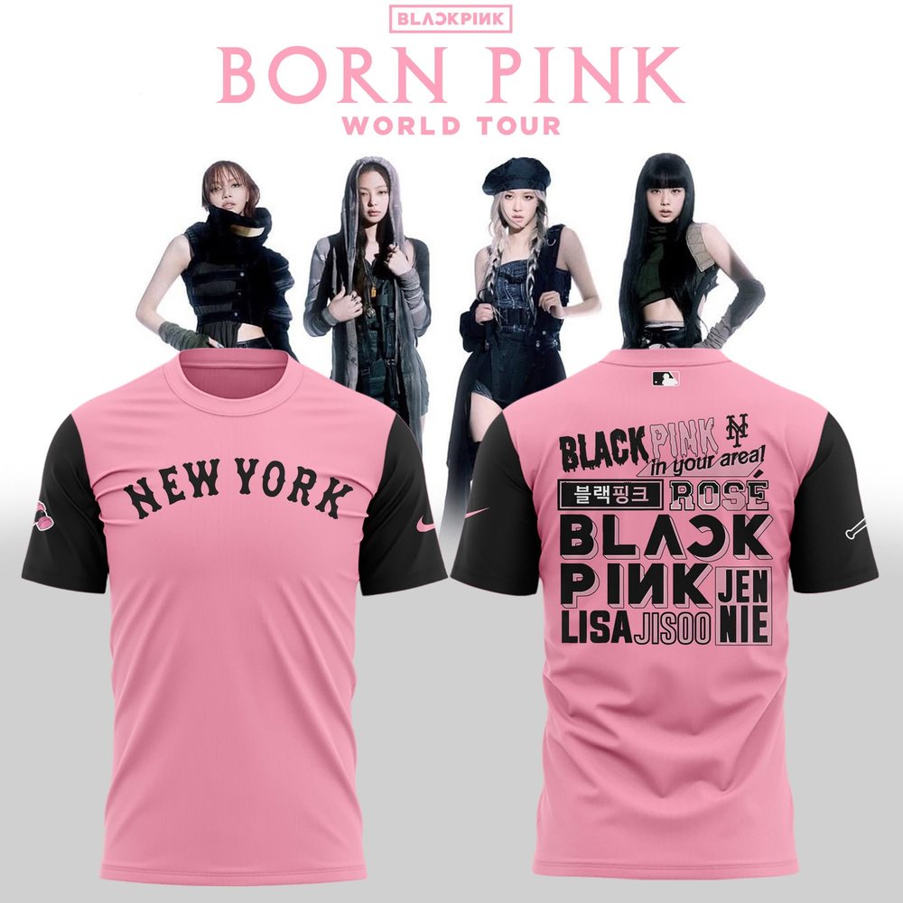 New York Mets x Blackpink 2025 World Tour T-Shirt Gift Ideas For Baseball Players