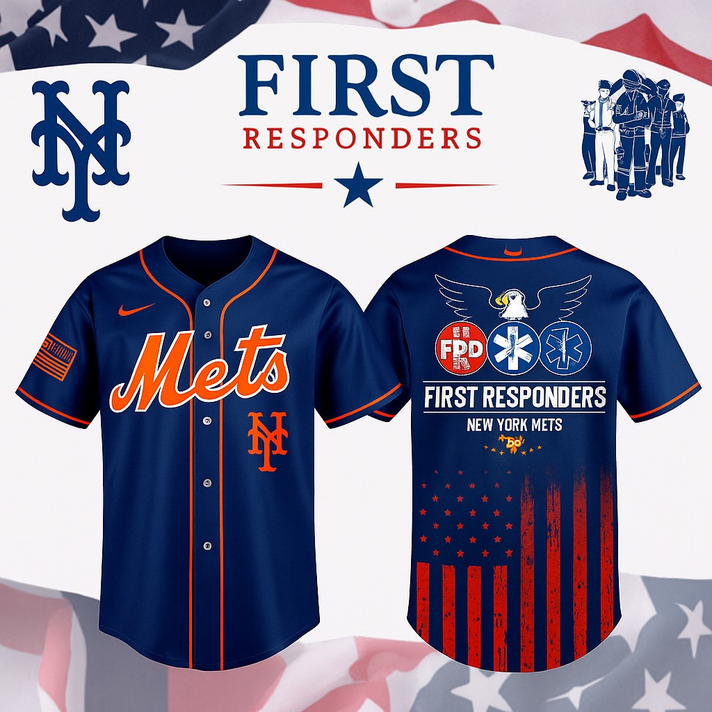 New York Mets x First Responders Night Jersey 2025 Baseball Enthusiast Gifts