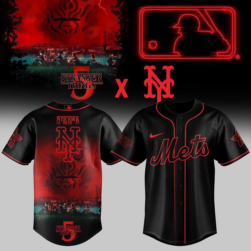 New York Mets x Stranger Things Baseball Jersey 2025