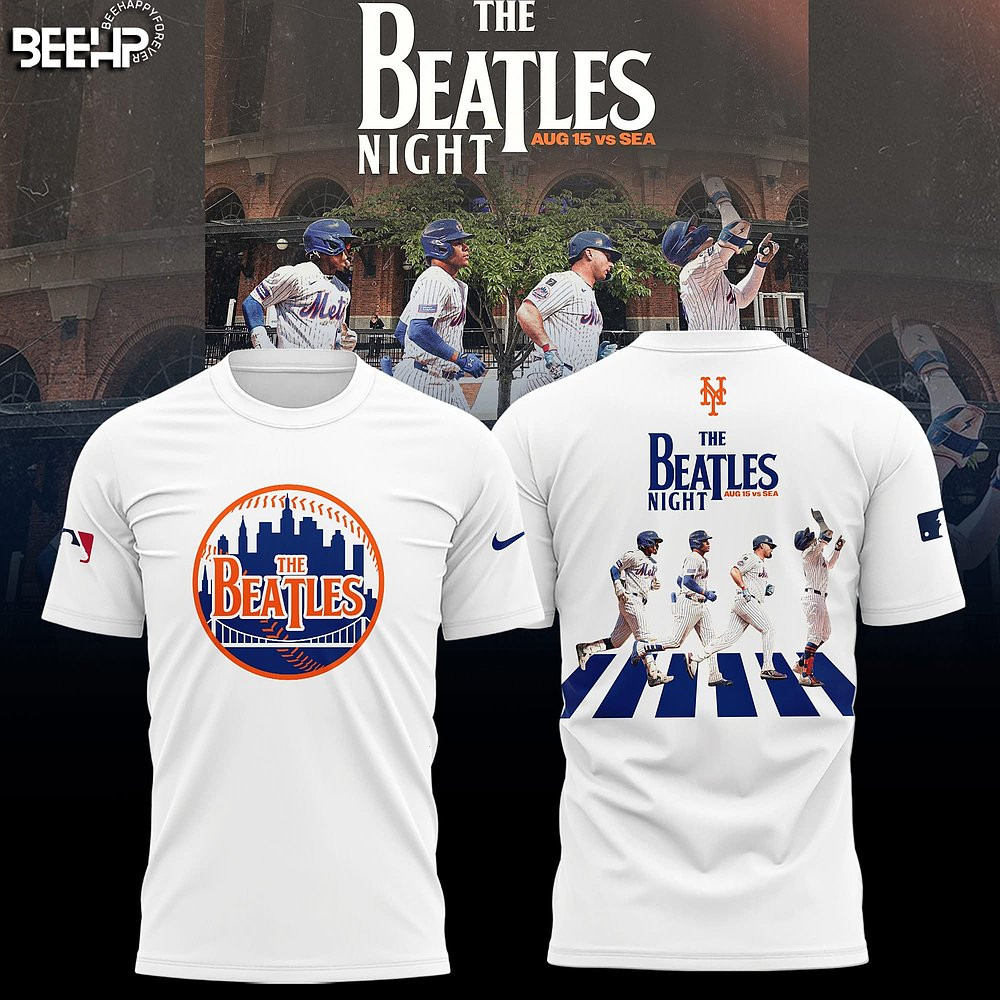 New York Mets x The Beatles Night Limited T-Shirt