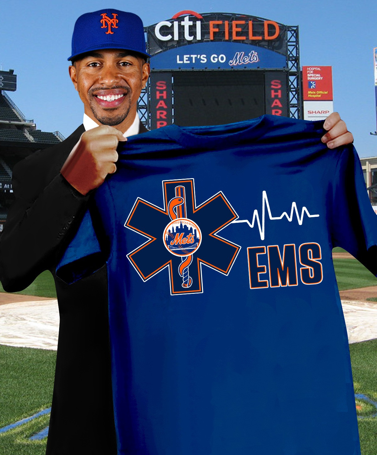 New York NY Mets EMS T-Shirt Support Honor Emergency Medical Mets Fan Merch Gift Ideas