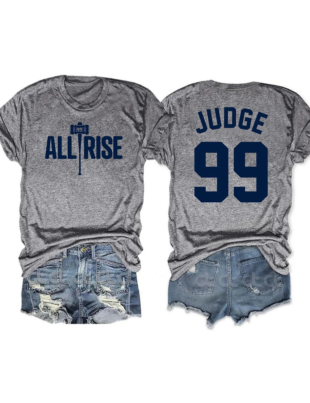 New York Yankees Aaron Judge 99 All Rise T-Shirt Womens Gifts For Yankees Fans