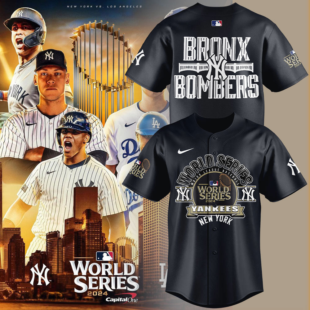 New York Yankees Bronx Bombers 2024 World Series Baseball Jersey Gifts For Baseball Fans