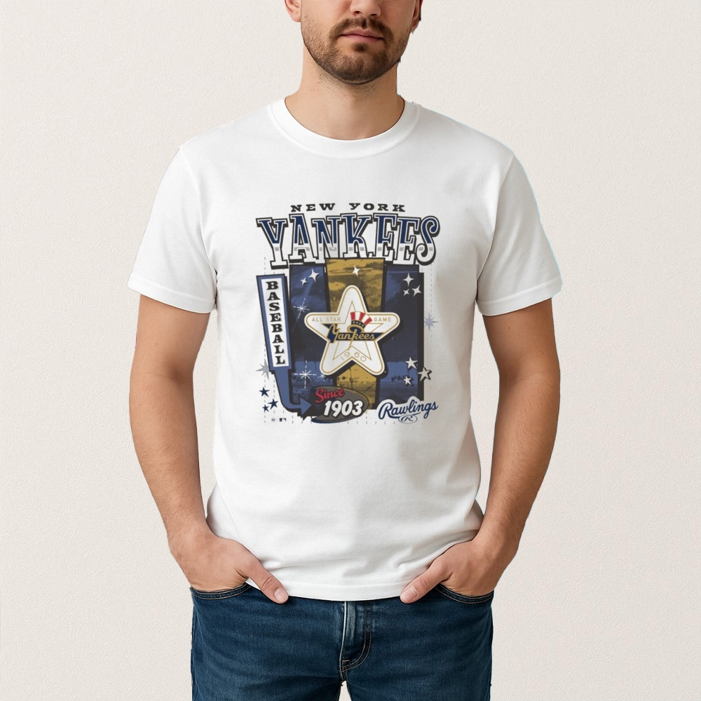 New York Yankees Cooperstown Rawlings 47 T-Shirt New York Yankees Fan Merch Fan Gift For Dad