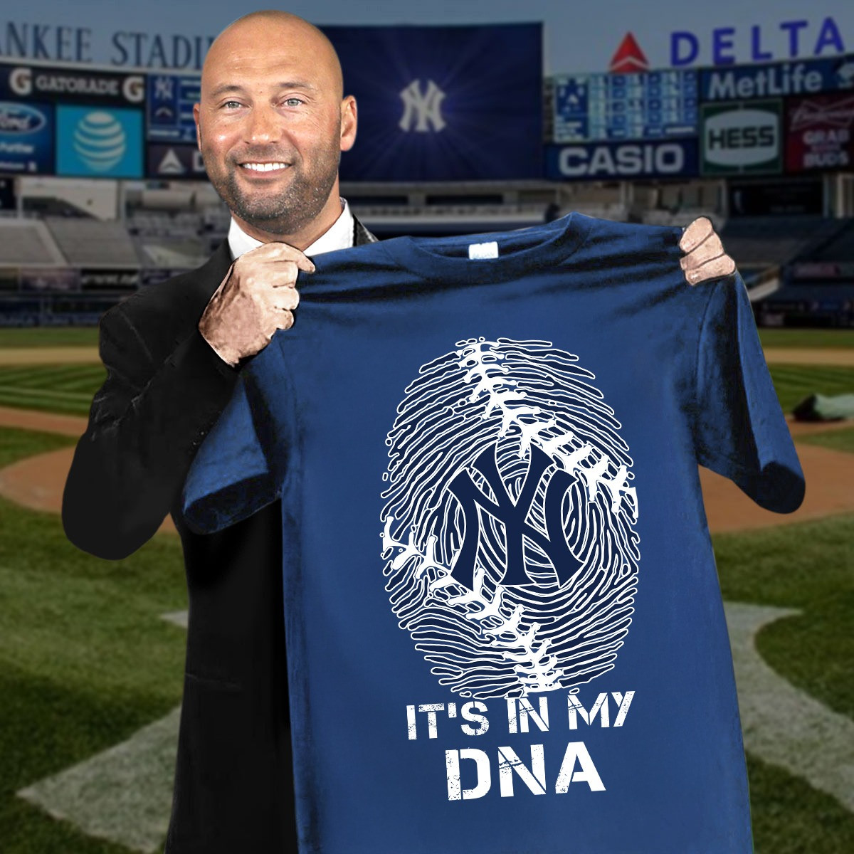 New York Yankees It's In My Dna T-Shirt Baseball Lover Gifts For Yankees Fans