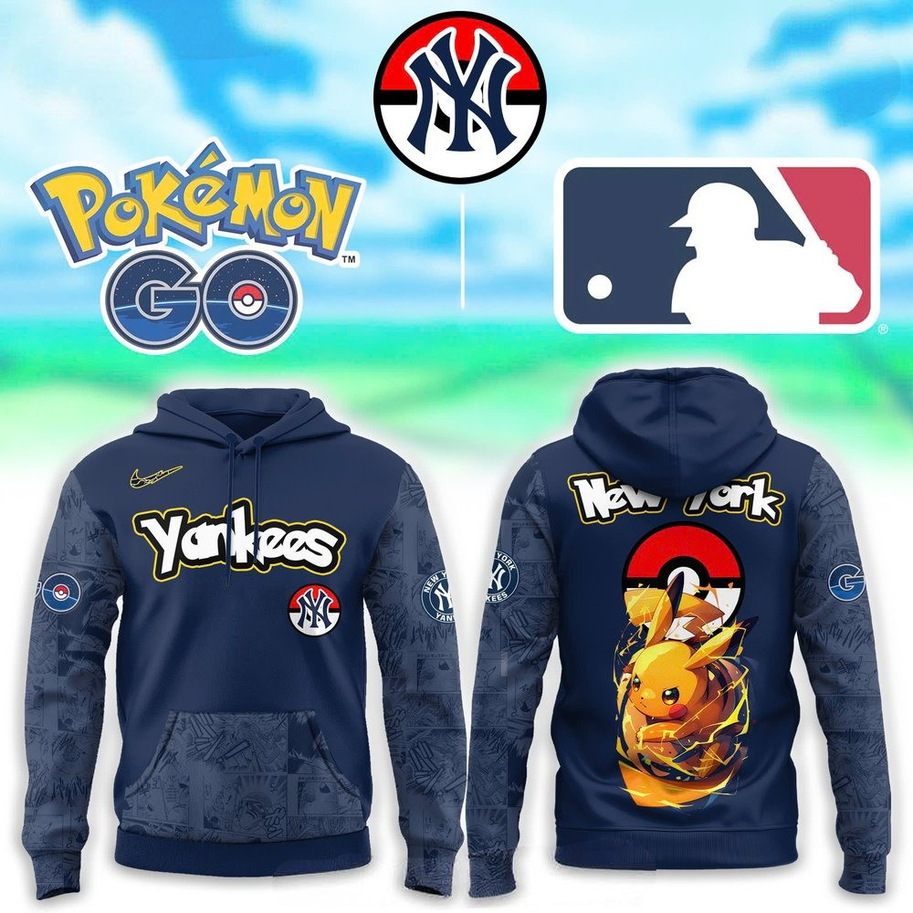 New York Yankees Pokemon GO Hoodie Best Gifts For Baseball Fans